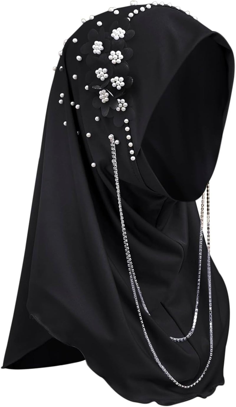 NICEYST Fashion Long Hijab Scarf for Women Girls Muslim Islamic Under Scarf Hat Long Hijabs Cap Instant Turbans Wrap - Image 1